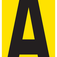 Mighty Line YELLOW Die Cut Location Markers - Letter A - Pack of 10