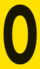 Mighty Line YELLOW Die Cut Location Markers - Letter O - Pack of 10