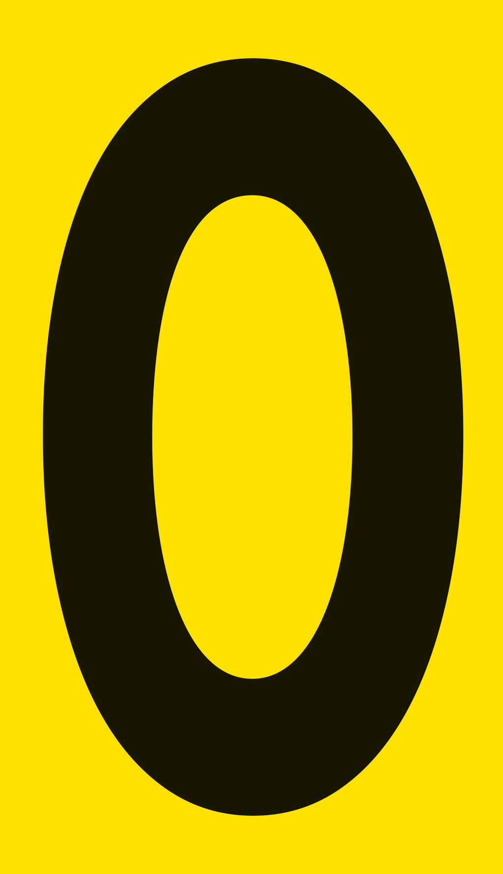 Mighty Line YELLOW Die Cut Location Markers - Letter O - Pack of 10