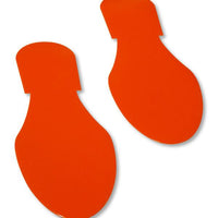 6" Orange Floor Marking Footprints