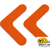 Orange Mighty Line 1" Solid Color Rounded Angles
