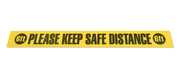 Please Keep Safe Distance Strips - 4" X 36 - Packs of 10
