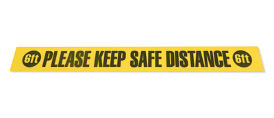 Please Keep Safe Distance Strips - 4