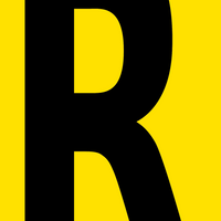 Mighty Line YELLOW Die Cut Location Markers - Letter R - Pack of 10