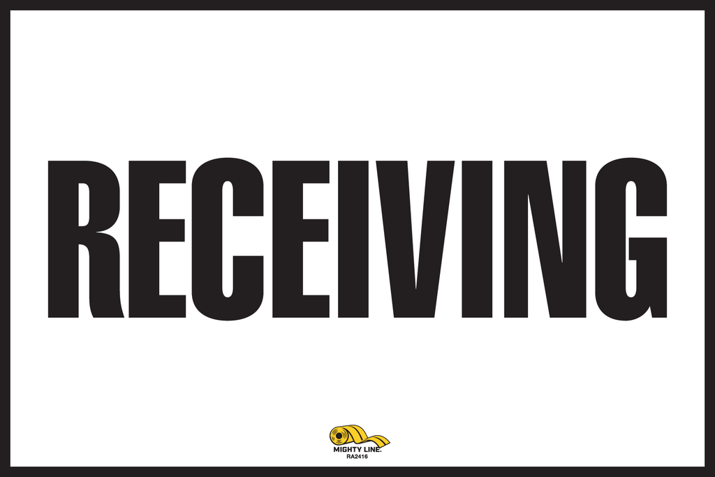 Computer Receiving Area. Sign 24x16