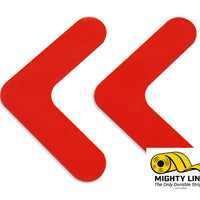 Red Mighty Line 1" Solid Color Rounded Angles