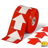 Mighty Line 5.5" Wide Solid Red Arrow Roll 200 Arrows