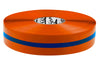 Orange with Blue  Floor Marking Tape, Solid with Center Line, Continuous Roll, 2" Roll, 1 EA, 45VR15