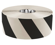 4” Black and White Striped Floor Tape – 45VT02