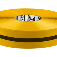 Floor Marking Tape, Solid with Center Line, Continuous Roll, 2" Roll, 1 EA, 45VR18