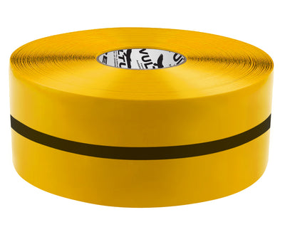 Floor Marking Tape, Solid with Center Line, Continuous Roll, 4