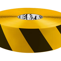 3” Black and Yellow Striped Floor Tape