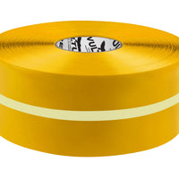 Glow in the Dark Marking Tape, Solid with Glowing Center Line, Continuous Roll, 4" Roll, 1 EA, 45VR73