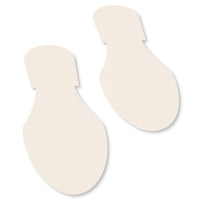 Mighty Line Solid Colored WHITE Footprint - Pack of 50