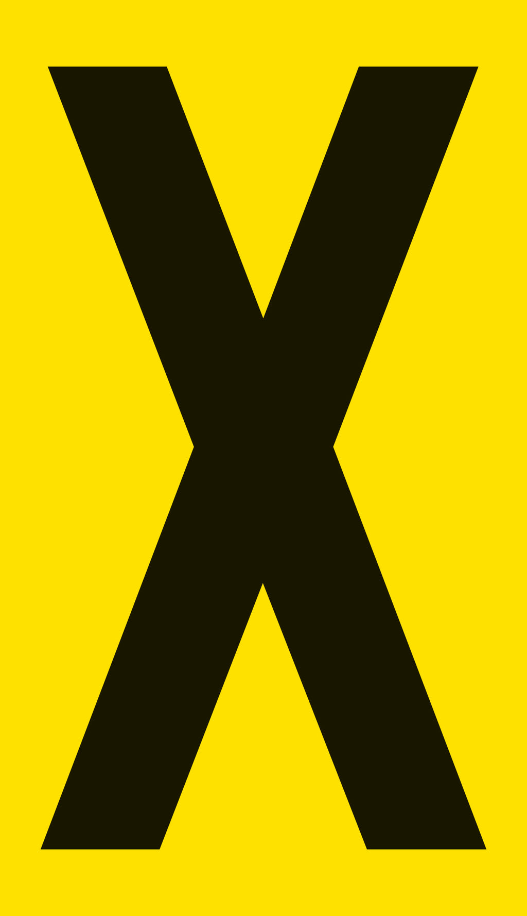 Mighty Line YELLOW Die Cut Location Markers - Letter X - Pack of 10