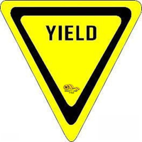 16" Yield Floor Sign