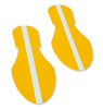 Mighty Line Yellow Footprint with Glowing Center - Pack of 50
