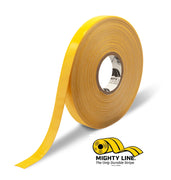Mighty Line 1" Yellow Solid Color Tape - 50' Roll