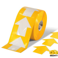 Mighty Line 5.5" Wide Solid Yellow Arrow Roll 200 Arrows