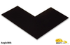 Mighty Line 3" Wide Solid BLACK Angle - Pack of 100