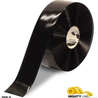 Mighty Line 3" BLACK Solid Color Tape - 100' Roll