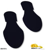 Mighty Line Solid Colored BLACK Footprint - Pack of 50