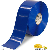 Mighty Line 4" BLUE Solid Color Tape - 100' Roll