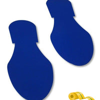 Mighty Line Solid Colored BLUE Footprint - Pack of 50