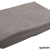 Universal Spill Pads - Bonded Gray Heavy Pad 15" x 18" pk of 100