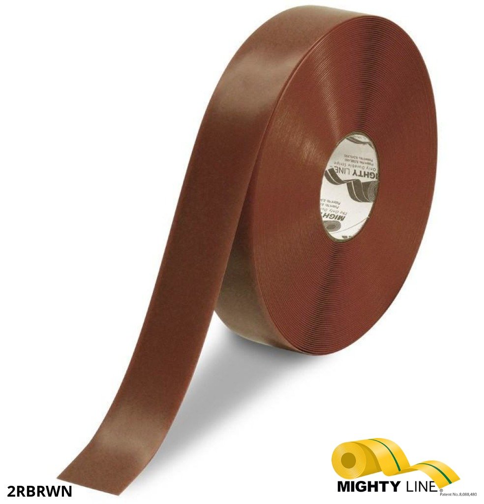 Mighty Line 2" BROWN Solid Color Tape - 100' Roll