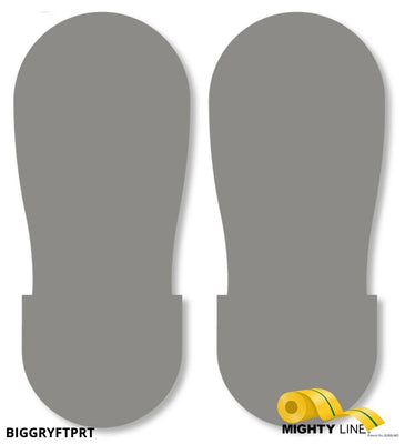 Mighty Line GRAY BIG Footprint - Pack of 50