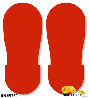 Mighty Line RED BIG Footprint - Pack of 50