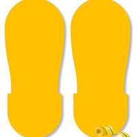 Mighty Line YELLOW BIG Footprint - Pack of 50