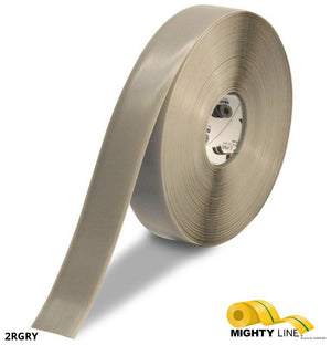 Mighty Line 2" GRAY Solid Color Tape - 100' Roll