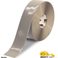 Mighty Line 3" GRAY Solid Color Tape - 100' Roll