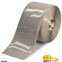 Mighty Line 6" GRAY Solid Color Tape - 100' Roll