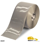 Mighty Line 6" GRAY Solid Color Tape - 100' Roll