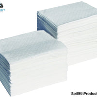 Oil Only Spill Pads - Laminate White Heavy Pad 15" x 18" Pk of 100
