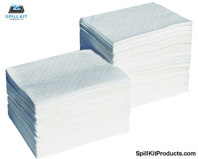 Oil Only Spill Pads - Laminate White Heavy Pad 15