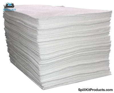 Oil Only Spill Pads - Melt Blown White Heavy Pad 15