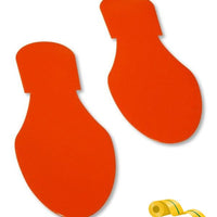 Mighty Line Solid Colored ORANGE Footprint - Pack of 50