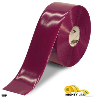 Mighty Line 4" PURPLE Solid Color Tape - 100' Roll