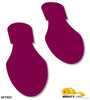 Mighty Line Solid Colored PURPLE Footprint - Pack of 50