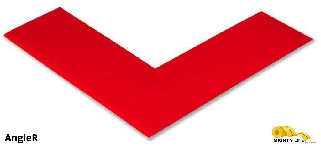Mighty Line 2" Wide Solid RED Angle - Pack of 100