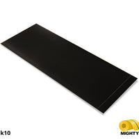 Mighty Line, Black, 6" by 10" Segments, Peel and Stick 10" Strips