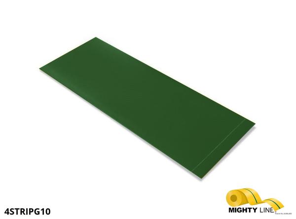 Mighty Line, Green, 4" by 10" Segments, Peel and Stick 10" Strips