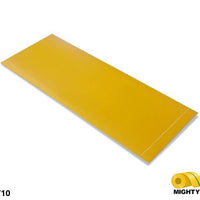 Mighty Line, Yellow, 4" by 10" Segments, Peel and Stick 10" Strips
