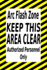 Arc Flash Zone, 24x36" Floor Sign