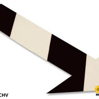Mighty Line, White and Black Chevron, Arrow, 10" by 6", pack of 50